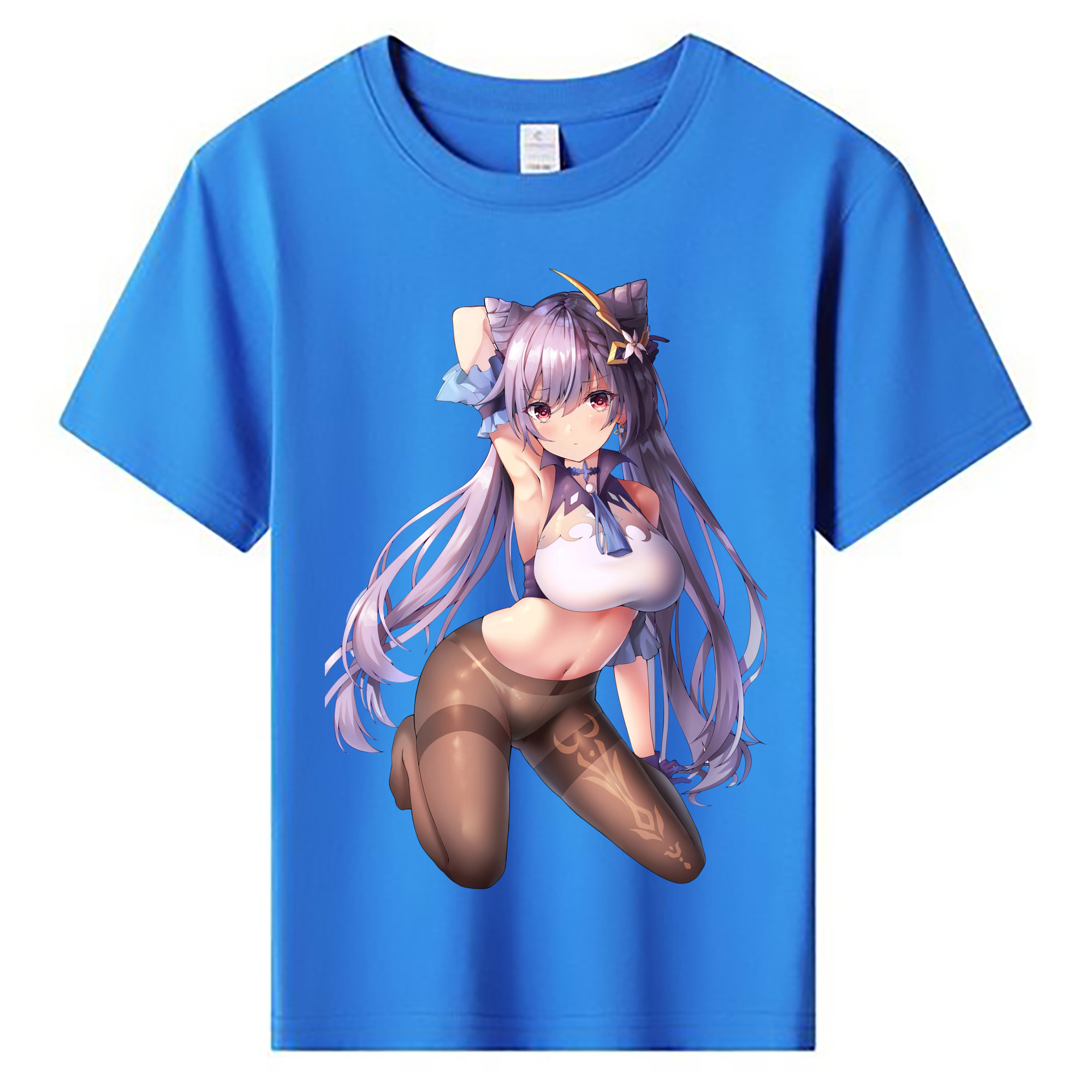 げんし神 刻晴 こくせい genshin Kokusei 綿100％キッズTシャツ（フロントプリント）
